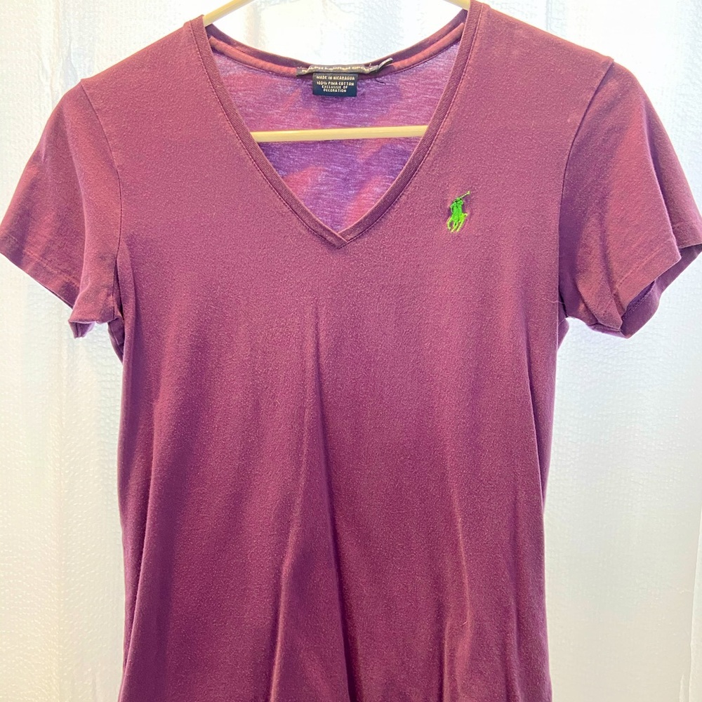 Purple V-Neck Polo Shirt | Women’s | XSmall